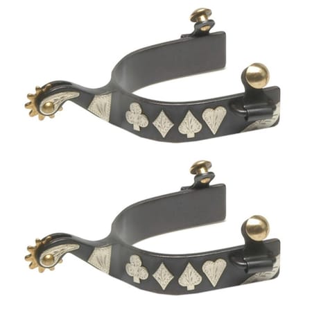 Jacks Black Steel Spurs 11104